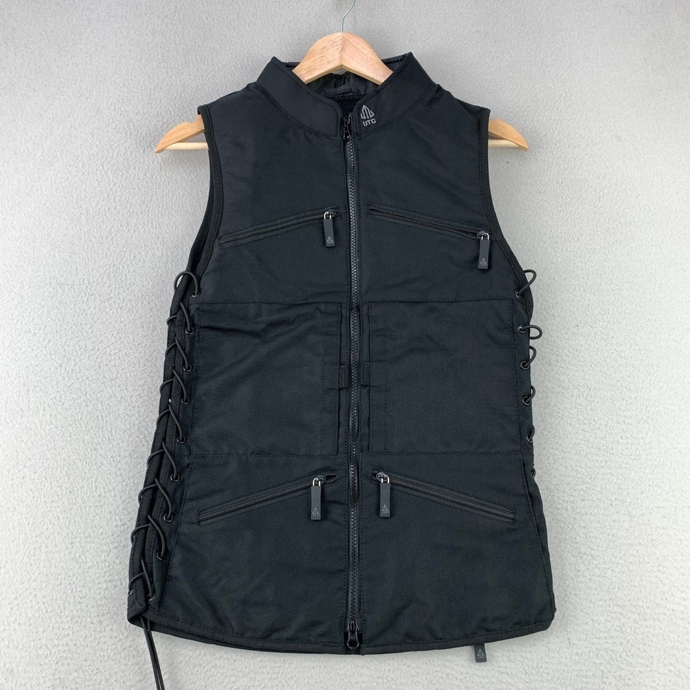 UTG True Hunter Tactical Vest Men XS Black Adjustable Shooting Range Pockets